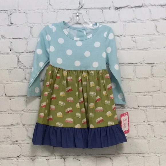 NWT Ricrac & Ruffles Camper Dress size 18M - Picture 1 of 7